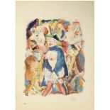 Grosz, George (1893 Berlin-1959 ebenda) "Walzertraum" Blatt XIII aus Mappe "Ecce Homo",Farboffset,