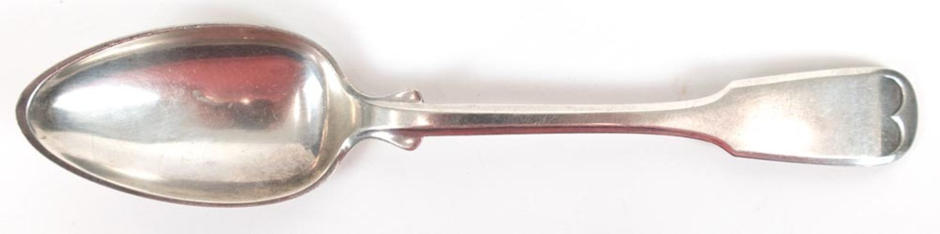Eßlöffel, BMF 19. Jh., Silber, punziert, ca. 58 g, Spatenmuster