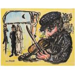 Chagall, Marc (1887 Liosno-1985 Saint Paul-de-Vence) "Violinenspiel zur Hochzeit",Farblitho, in
