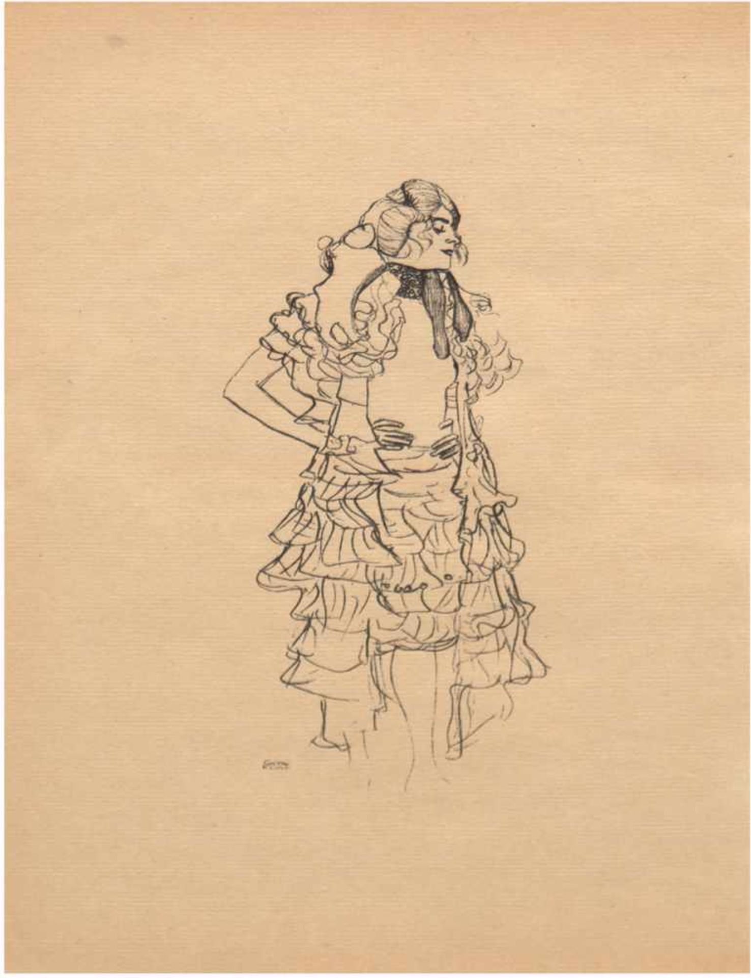 Klimt, Gustav (1862 Baumgarten-1918 Wien) "Die Hetarengesprache des Lukian", um 1907,Heliogravure,