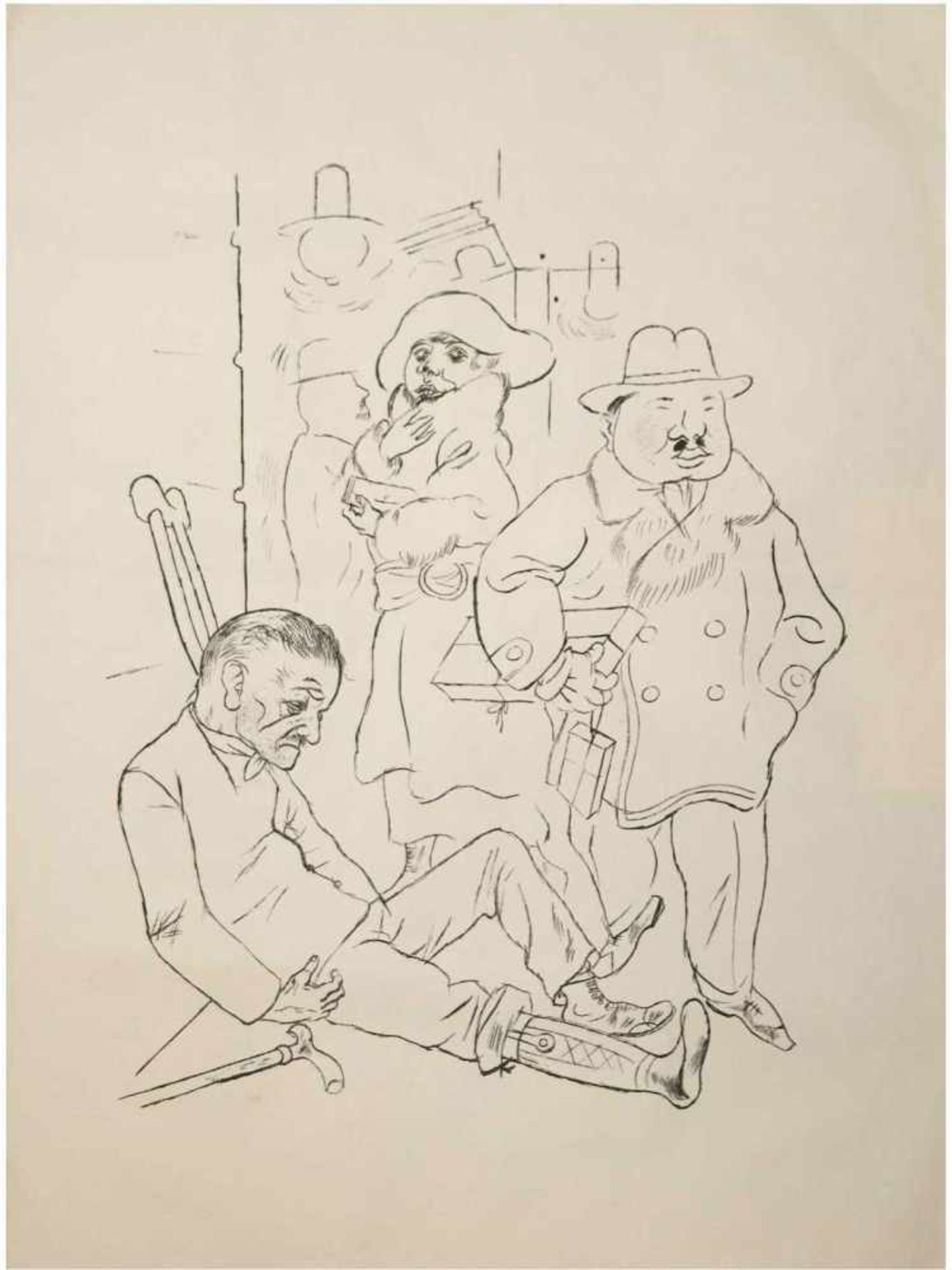 Grosz, George (1893 Berlin-1959) "Die Räuber-In meinem Gebet soll's soweit kommen, dassKartoffeln