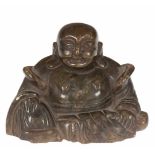 "Sitzender Buddha", China 20. Jh., Jade, H. 5 cm