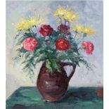 Vogel, Willy (1910-1987) "Blumen im Krug", Öl/Lw., sign. u.l., 60x50 cm