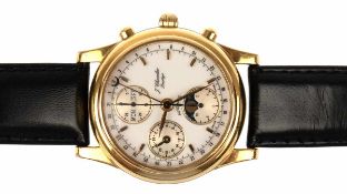 Armbanduhr "J. Chevalier Prestige", Chronograph, Automatic, Day-Date undMondphase-Anzeige,