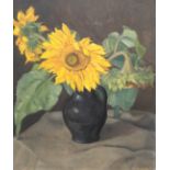 Venzmer, Erich (1893 Rostock-1975 Schwerin) "Sonnenblumen", Öl/Hf., sign. u.r., 63x50 cm,Rahmen (