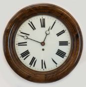 Wanduhr, um 1920, Lenzkirch, Nußbaum, 8-eckiges Gehäuse mit runder, verglaster Tür,Glaszifferblatt