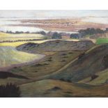 Metzner, Johanna (19./20. Jh.) "Blick auf Hiddensee", Öl/Lw., sign. u.r., 62x73 cm, Rahmen(J.Metzner