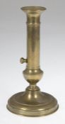 Biedermeier-Schiebeleuchter, 1-flammig, Messing, H. 21,5 cm