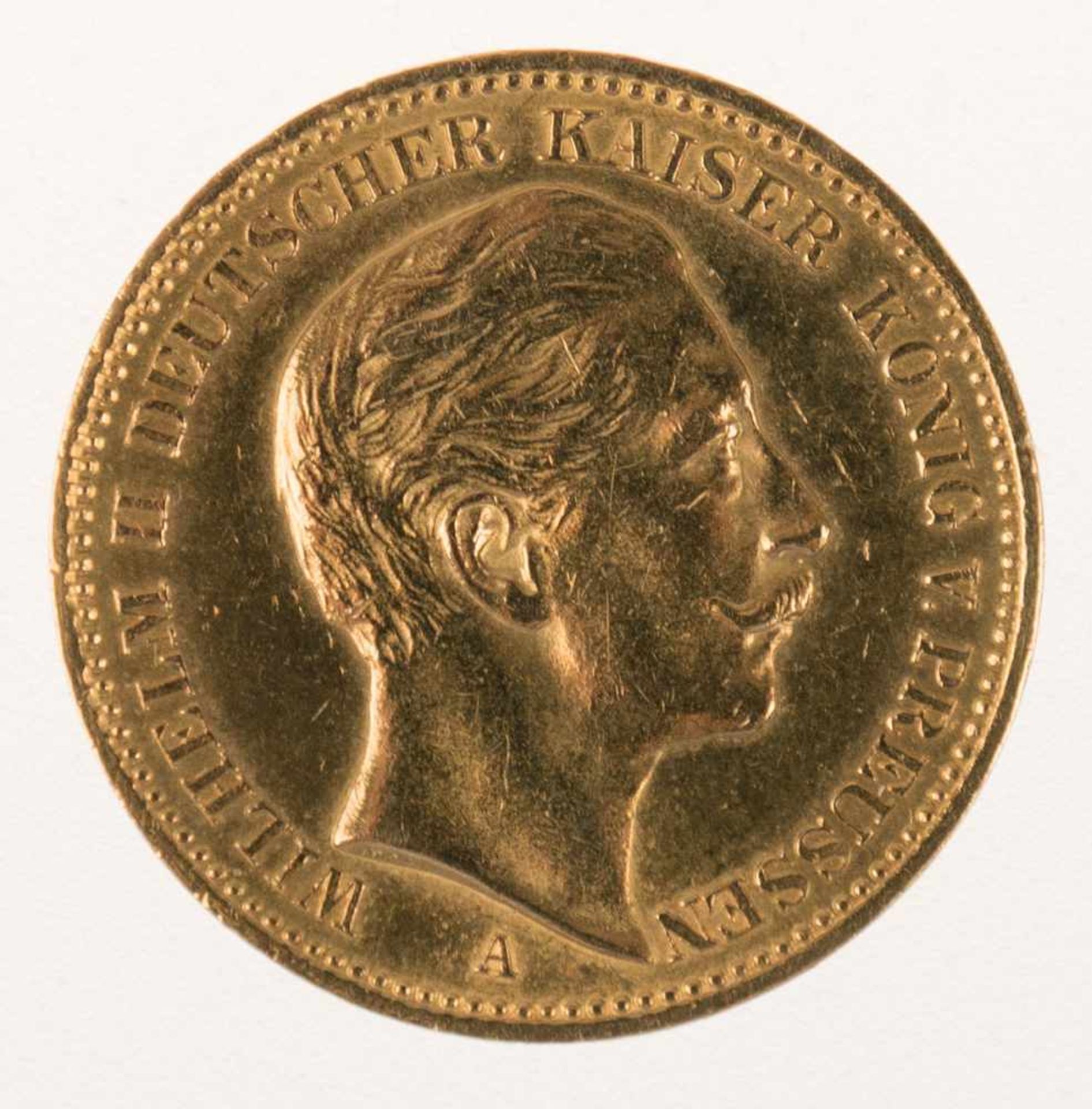20 Mark, Gold, Deutsches Reich, 1894 A, Wilhelm II. - Image 2 of 2