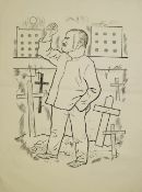 Grosz, George (1893 Berlin-1959) "Die Räuber-Das Recht wohnet beim Überwältiger",Lithographie auf