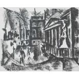 Klein, Cesar (1876 Hamburg-1954 Pansdorf bei Lübeck) "Berliner Gendarmenmarkt",Lithographie,