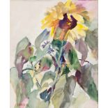 Behle, Alfred (1935-1997) "Blumenstilleben mit Sonnenblume", Aquarell, sign. u. dat'98. u.l.,