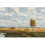 Monogrammist "KB", wohl Bamberg, Katharina (1873-1966 Stralsund) "Strandlandschaft mitBoot und