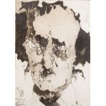 Janssen, Horst (1929-1995 Hamburg) "Nevermore - Edgar Allen Poe", Aquatintaradierung,Griffelkunst