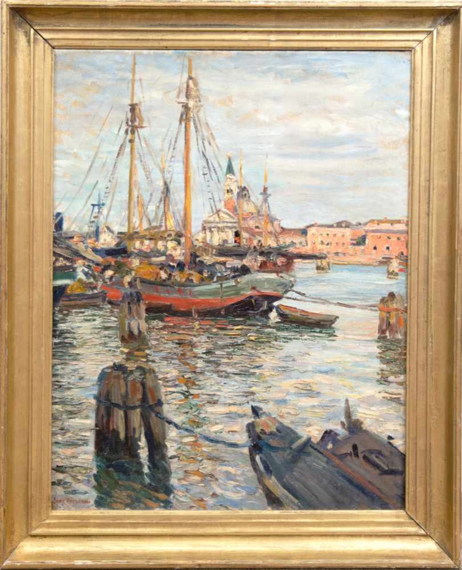 Peterson, Jane (1876 Elgin- 1965 Leawood "Venedig- Canale della Giudecca mit S. Giorgie - Bild 2 aus 4