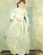 Verna, Germaine (1908 Paris- 1975 Ascona) "Junges Mädchen im langen weißen Kleid",
