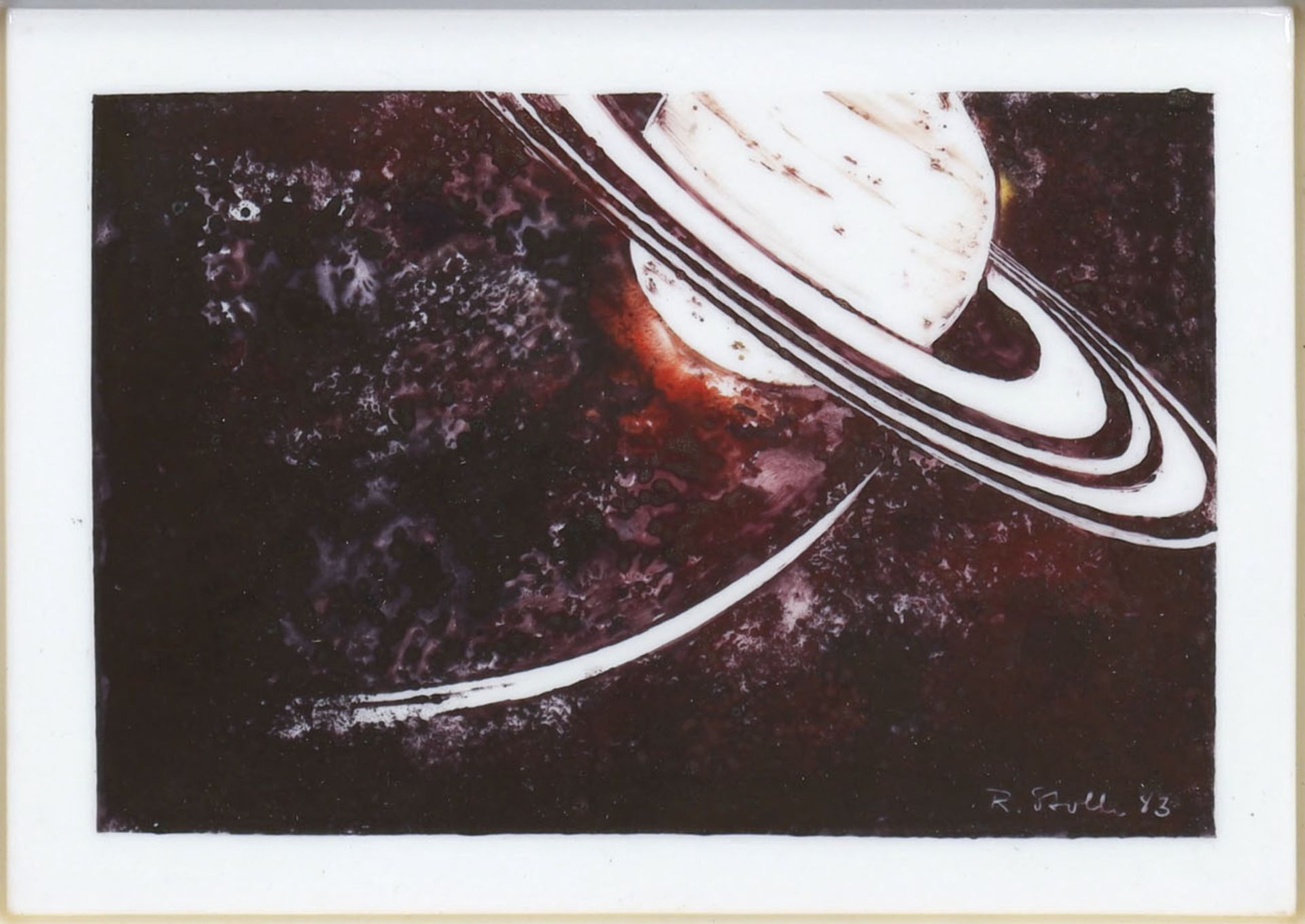Meissen-Porzellanbild Stolle, Rudi (1919 Meißen-1996 ebenda) "Saturn in seiner - Image 2 of 2