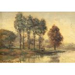 Oppenoorth, Willem (1847 Amstedam-1905 Utrecht, Niederlande) "Idyllische Landschaft