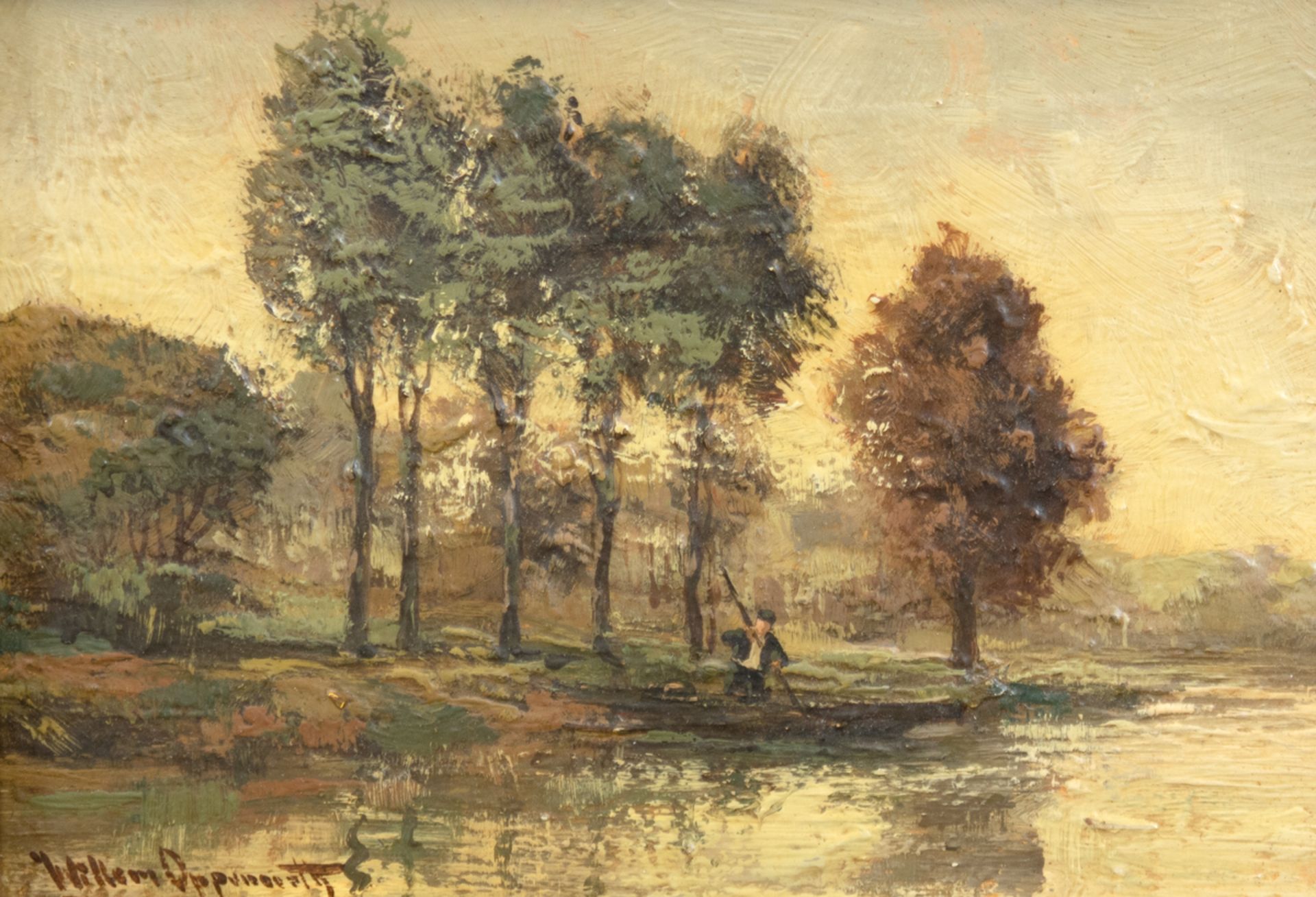 Oppenoorth, Willem (1847 Amstedam-1905 Utrecht, Niederlande) "Idyllische Landschaft