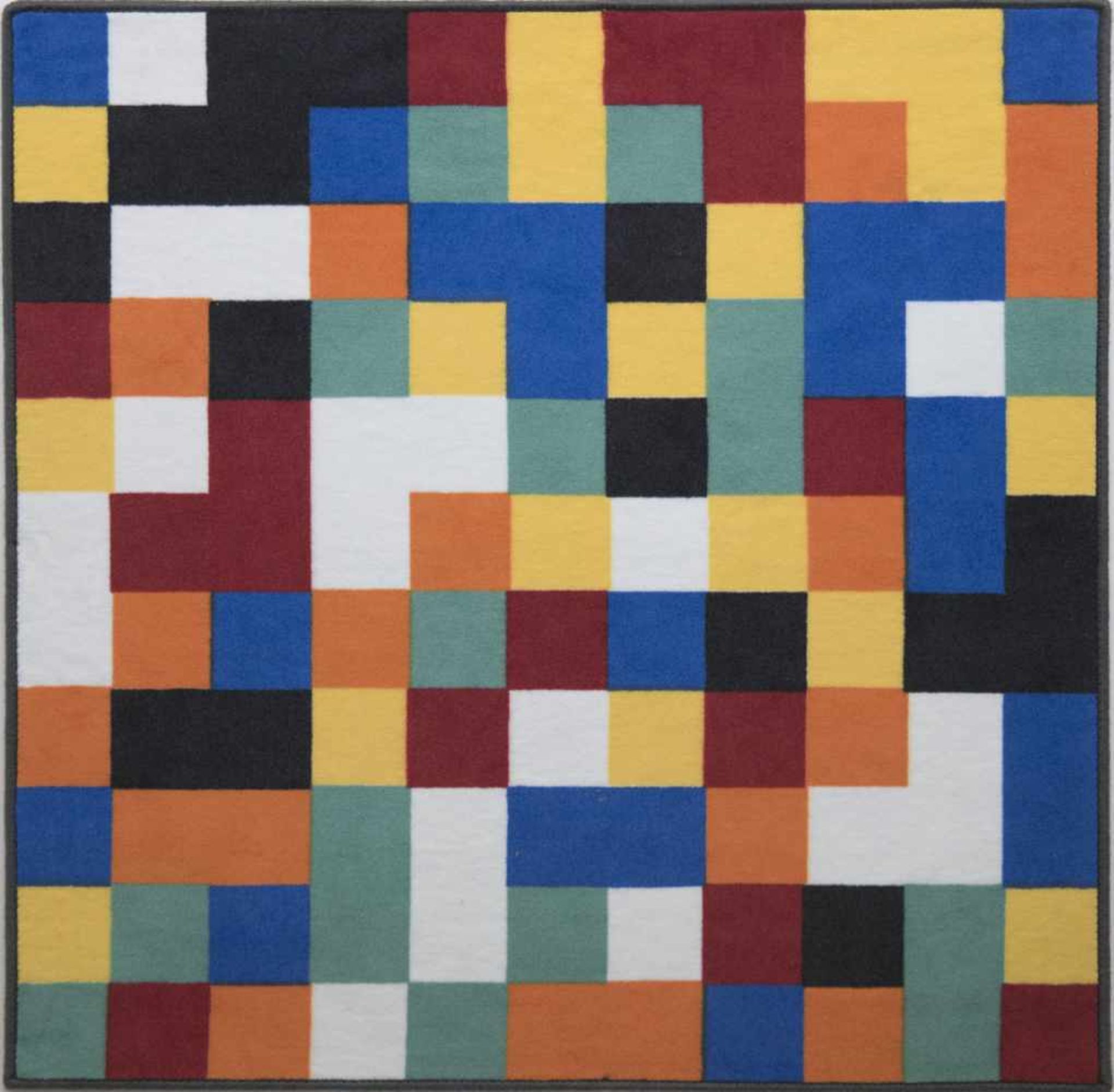 Teppich für Vorwerk, Entwurf Gerhard Richter (1932), siebbedrucktes Polyamidgewebe in versch. Farben - Image 2 of 3