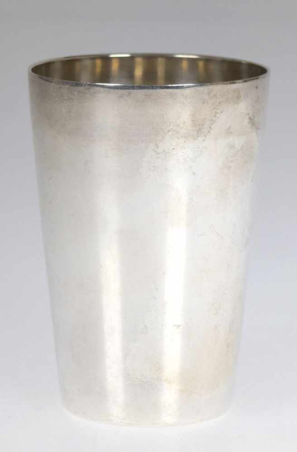 Becher, 835er Silber, punziert, ca. 141 g, H. 10 cm