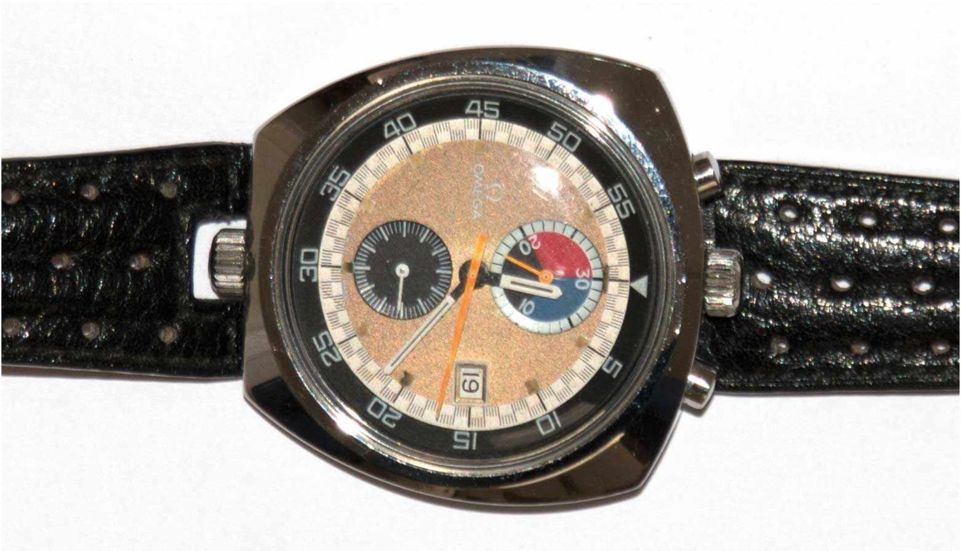 Chronograph "Omega Seamaster Bullhead", Einführung 1969 als Teil der Chronostopreihe, Refer.Nr.