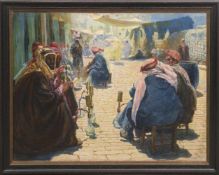 Kienmayer, Franz (1886 Wien-1963 Baden-Baden) "Orientalische Straßenszene", Öl/Lw., sign. u.l.,