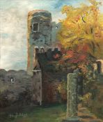 Pohl, H. "Herbstlandschaft mit Burg", Öl/Lw., sign. u. dat. '35 u.l., 42x32 cm, Rahmen