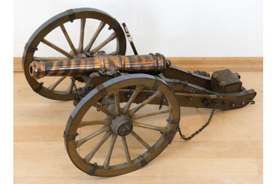 Kanone Dikar Spain 69 Cal Black Powder Only Holz Mit Eisenbeschlag Rohr Kupferfarben Kan