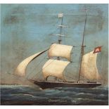 Kapitänsbild "Schiffsporträt der Constance 1867- geführt vom Kapitän Hermann Bartmann",