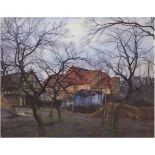 Bremer, Hans (1885 Berlin-1959 Berlin) "Bauernhof in der Mark - Blankensee bei Trebbin",