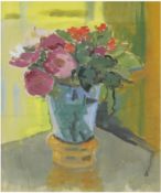 Maler des 20. Jh. "Blumenstilleben", Aquarell, unleserlich signiert und datiert 1927 u.r.,