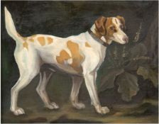 Tiermaler 20. Jh. "Beagle", Öl/Lw., unsign., 19,5x25 cm, Rahmen