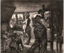 Zille, Heinrich (1858- 1929 Berlin) "Der Frühlingsmaler", Original Heliogravure auf Bütten1