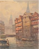 Harders, Johannes (1871 Kellenhusen-1950 Hamburg) Pseud. "H. Clausen" "Hamburg -Speicherstadt