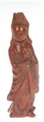 Figur "Guanyin", China, Rosenholz, geschnitzt, H. 15 cm