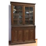 Aufsatzschrank, Schulmöbel, Frankreich um 1900, Pitch Pine, 2-türiges Unterteil mit 2Schubk