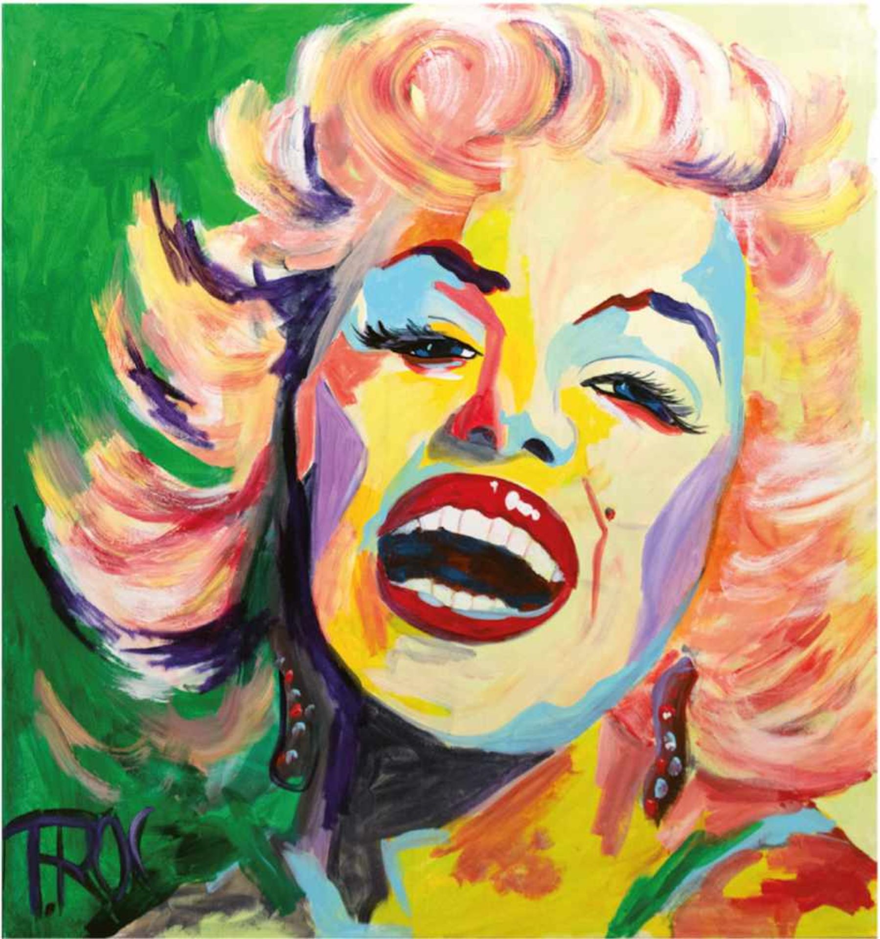 Thierok, Axel (1962) "Marilyn Monroe", Öl/Lw., sign. u.l., 110x100 cm