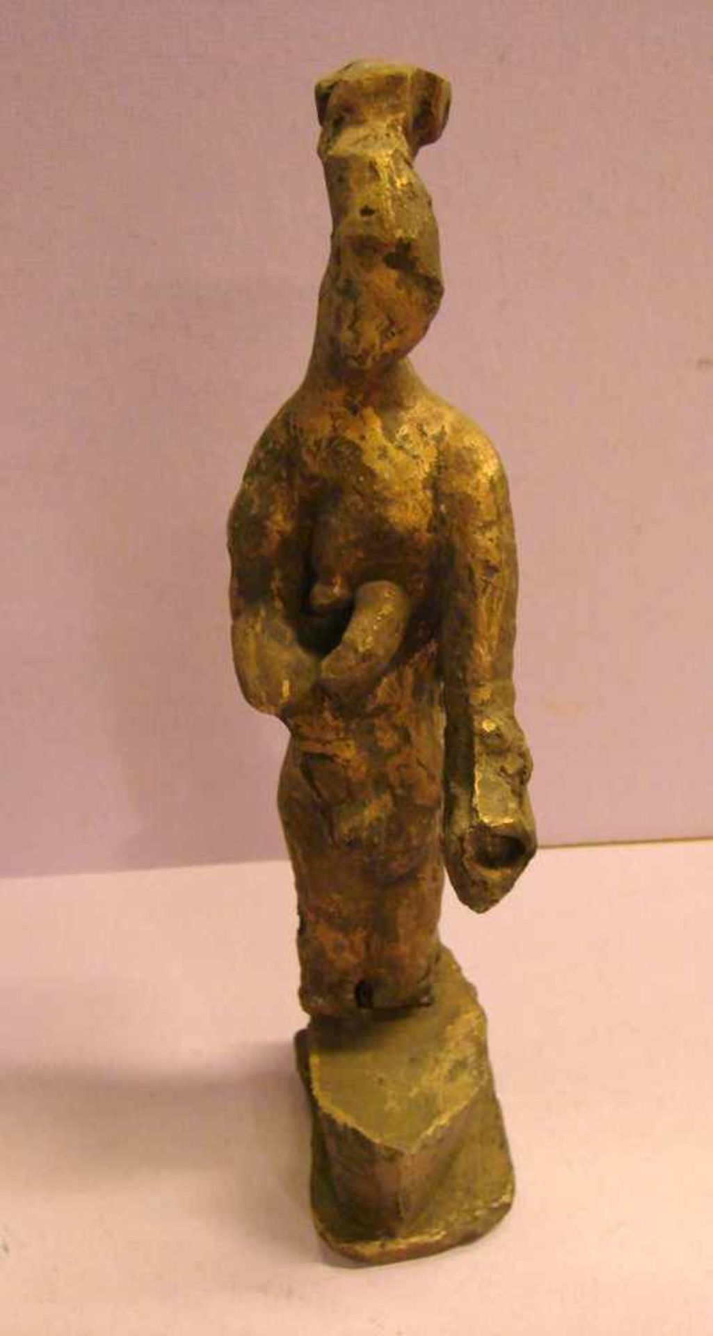 "Abstrakte Figur", Bronze, seitliche, unlesb. Monogrammierung, 64/100, H. ca. 27 cm