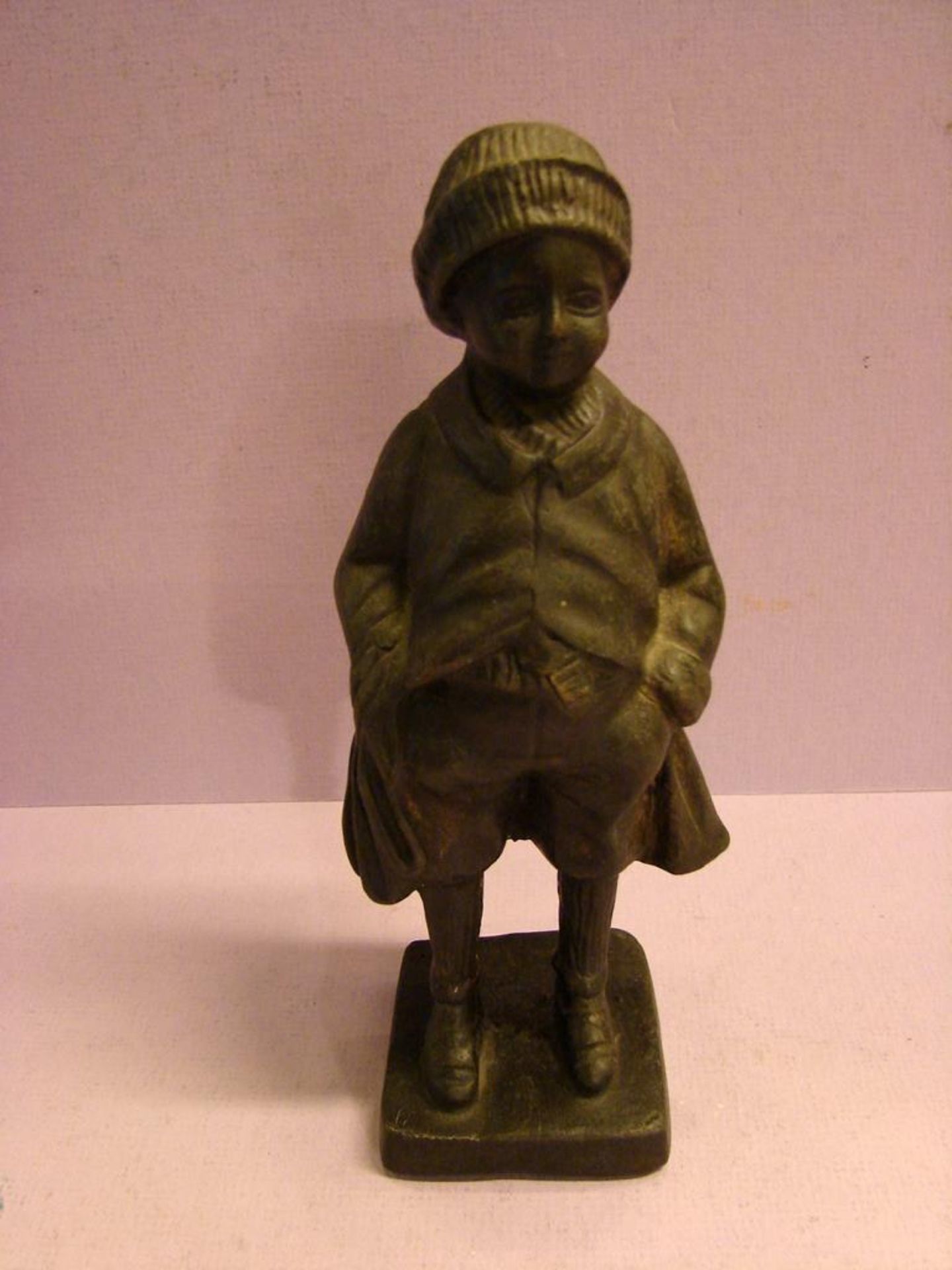 "Kiepenkerl", Bronze ohne Signatur, Höhe ca. 18 cm<