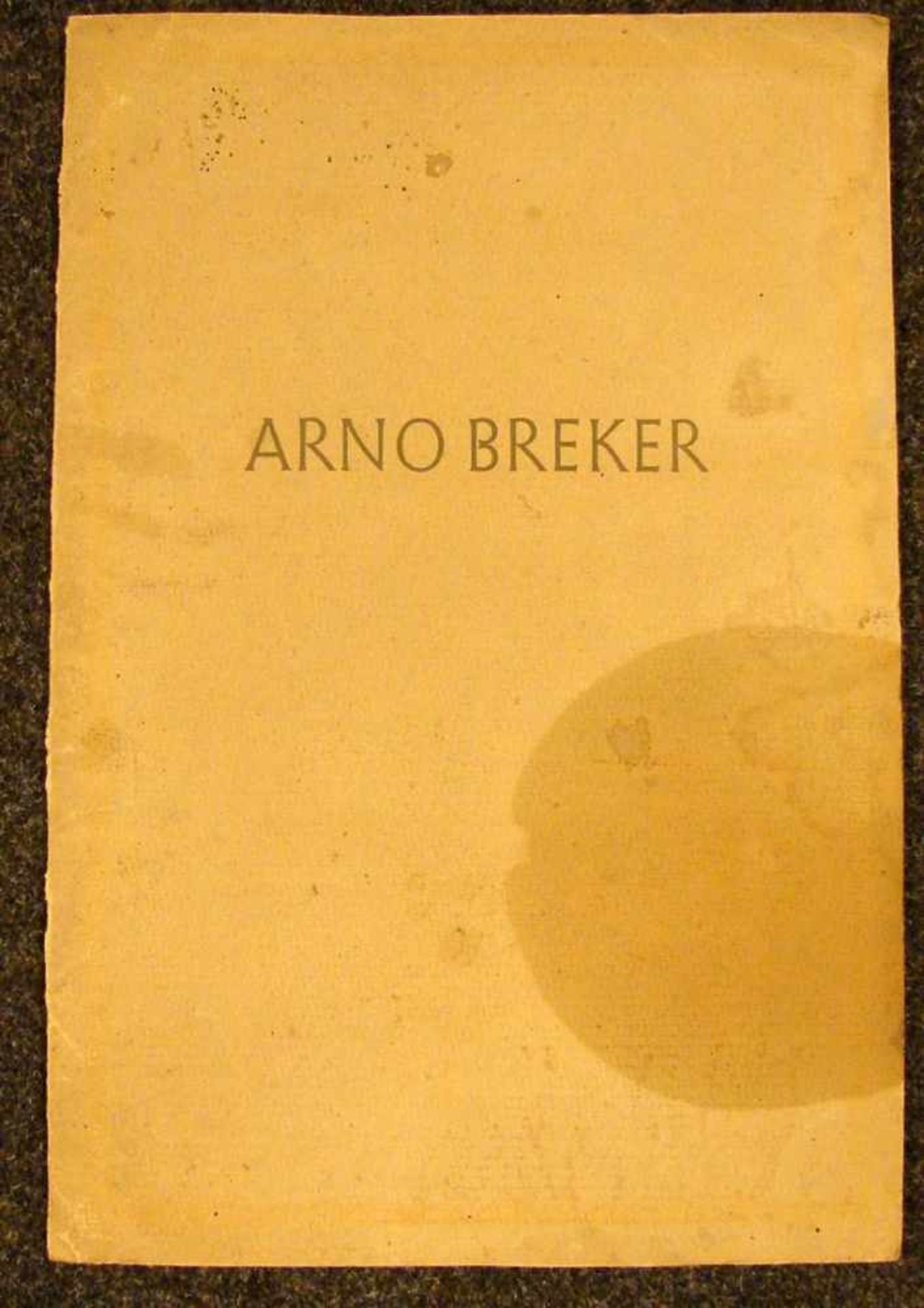 ARNO BREKER, 10 Zeichnungen, "Akte", im Verlag von Eduard Stichnote, Potzdam,