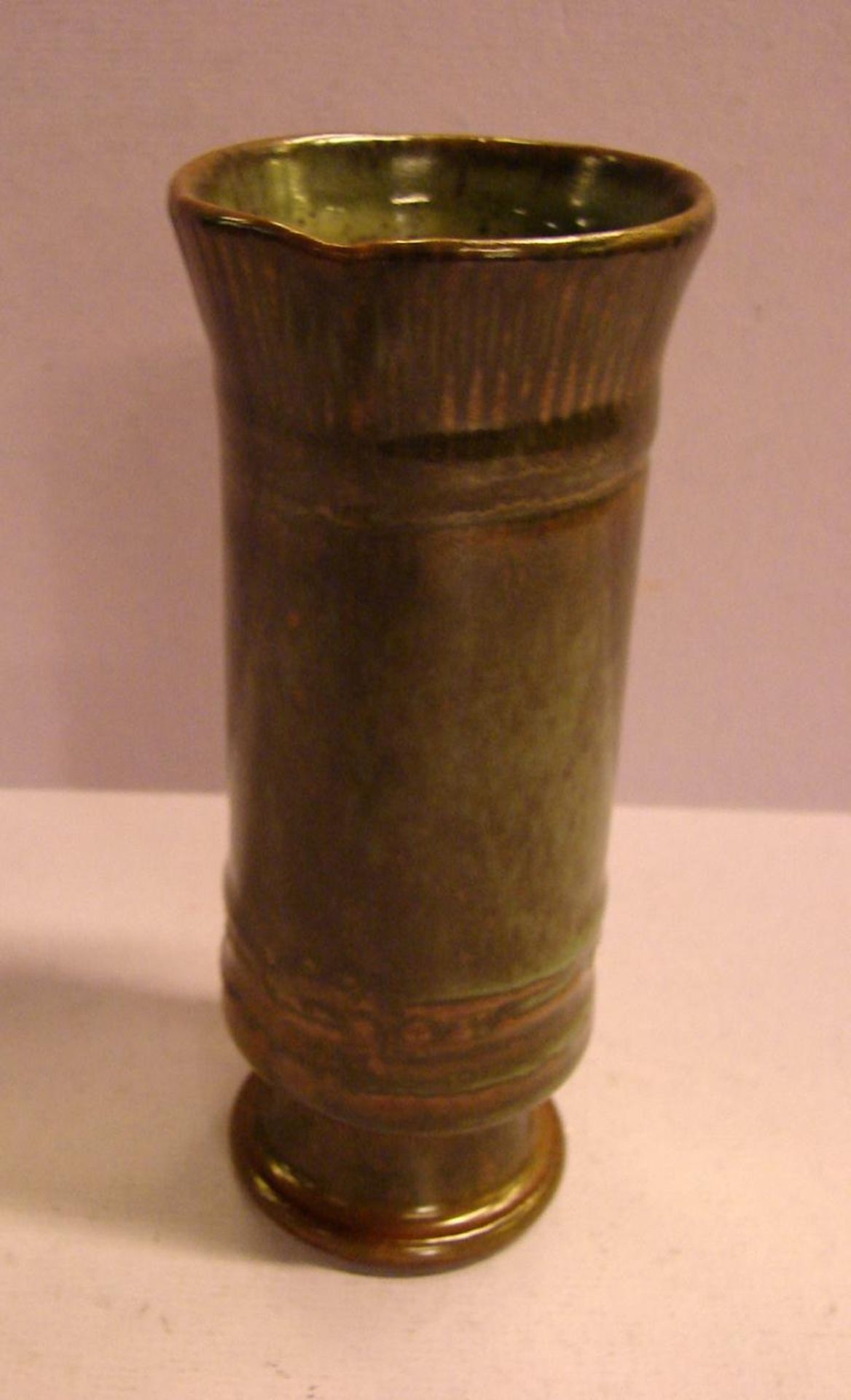 Keramikvase, bezeichnet KUCH, Höhe ca. 16 cm<