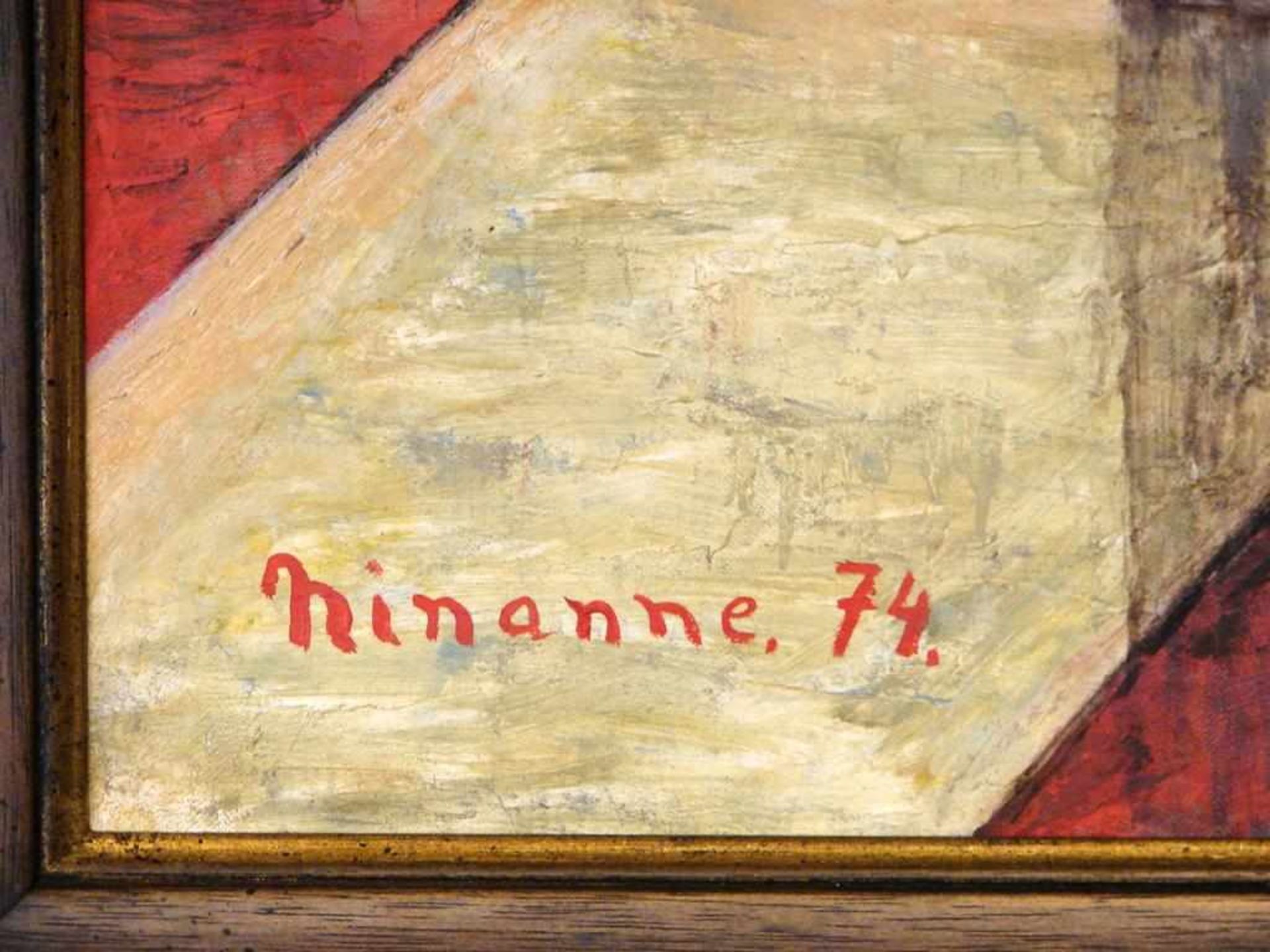 GILBERT NINANNE (1936), "Sonnenblumen", ÖL/L, u.li.sig., dat. 74, ca. 100x130 cm< - Image 2 of 3