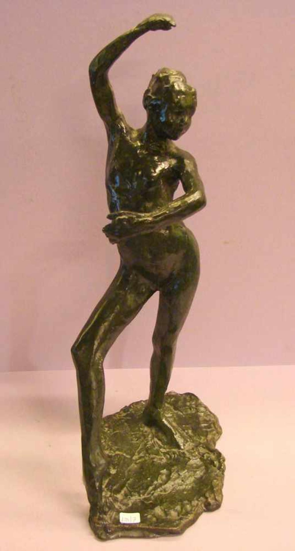 Spanische Tänzerin, Wachs/Ton, Reproduktion, Edgar Degas, H. ca. 43 cm<