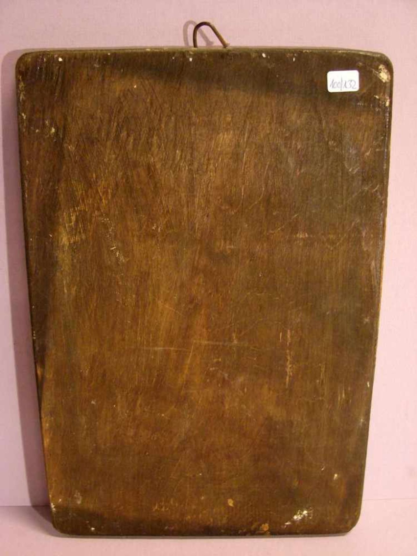 Ikone, Holz, ca. 33,5 x 23 cm (leichte Abplatzungen) - Bild 2 aus 3