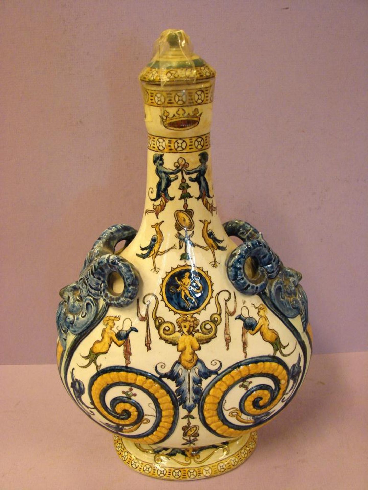 Flasche, Keramik, bezeichnet GIEN, H.ca. 31 cm - Image 2 of 2