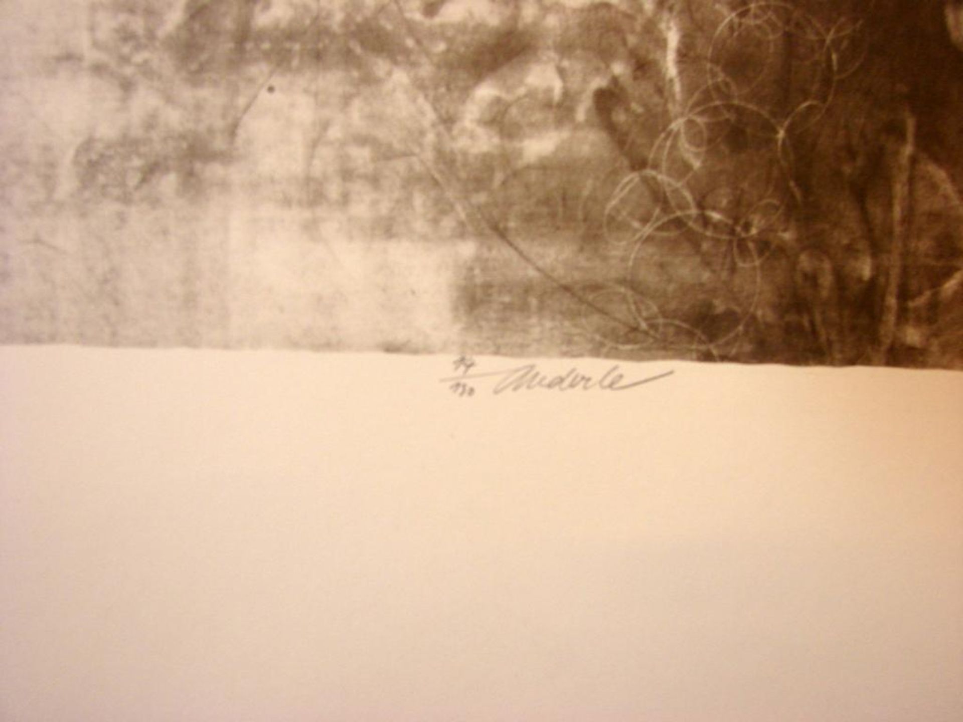 JIRI ANDERLE (1936), 2 Stück, "Abstrakte Portaits", Heliolithographie, u. mittig sig., in Blei,14/ - Bild 2 aus 4