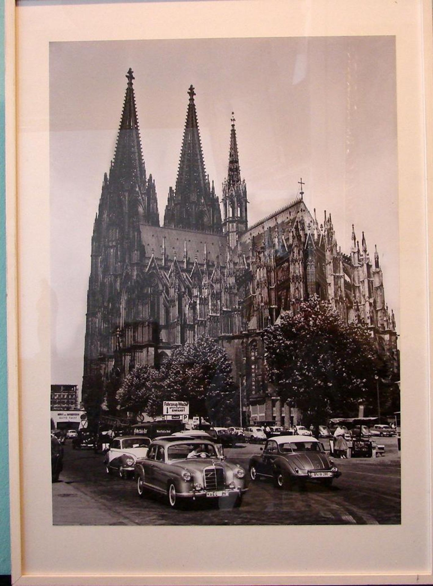 TOBEY, "Kölner Dom", Plakat/Fotographie, hinter Glas/ im Rahmen, ca. 61 x 87 cm,