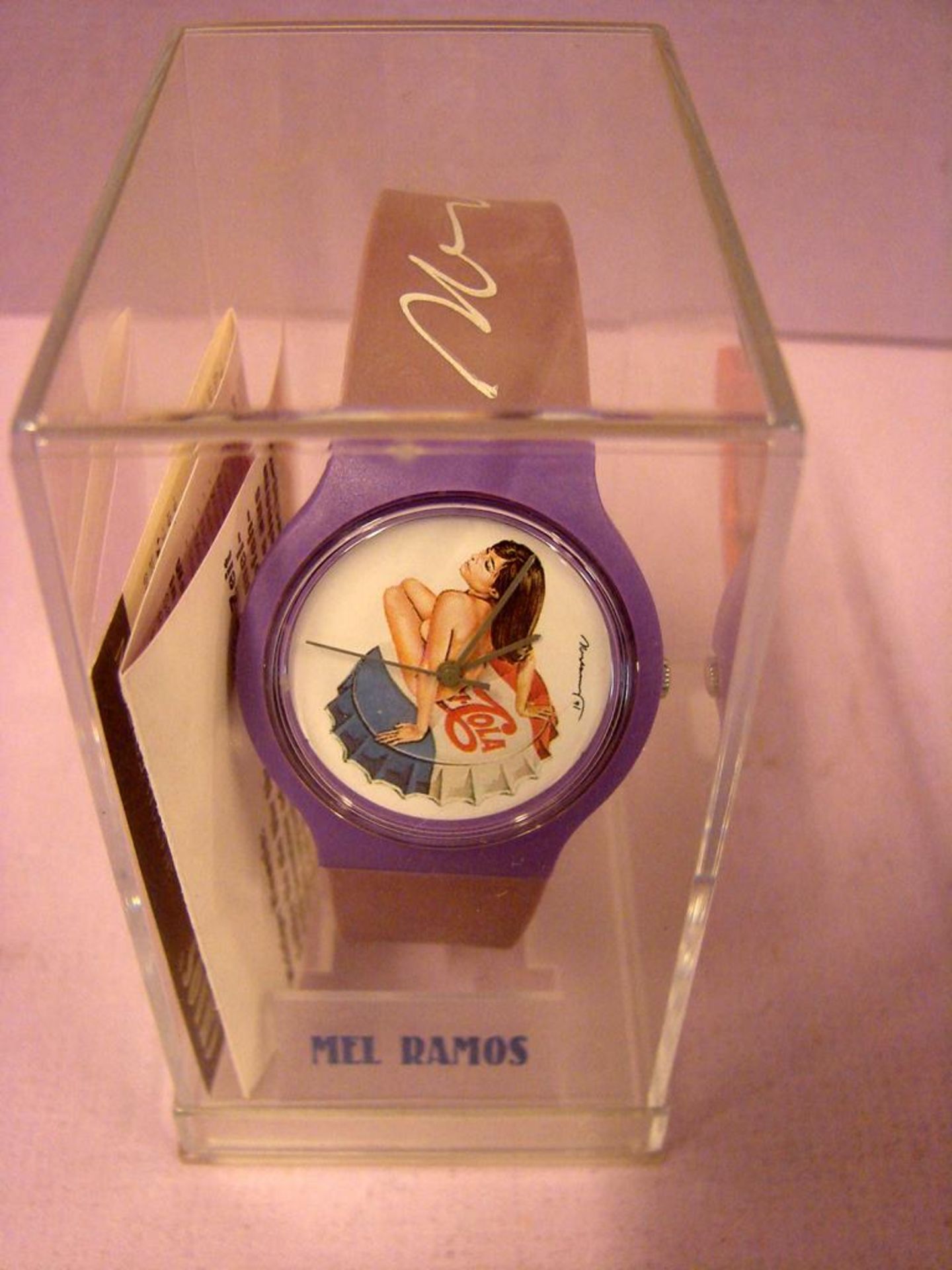 Armbanduhr, MEL RAMOS, Chaos Watch Edition, Nr. 1, "Miss Chaos", 1991,