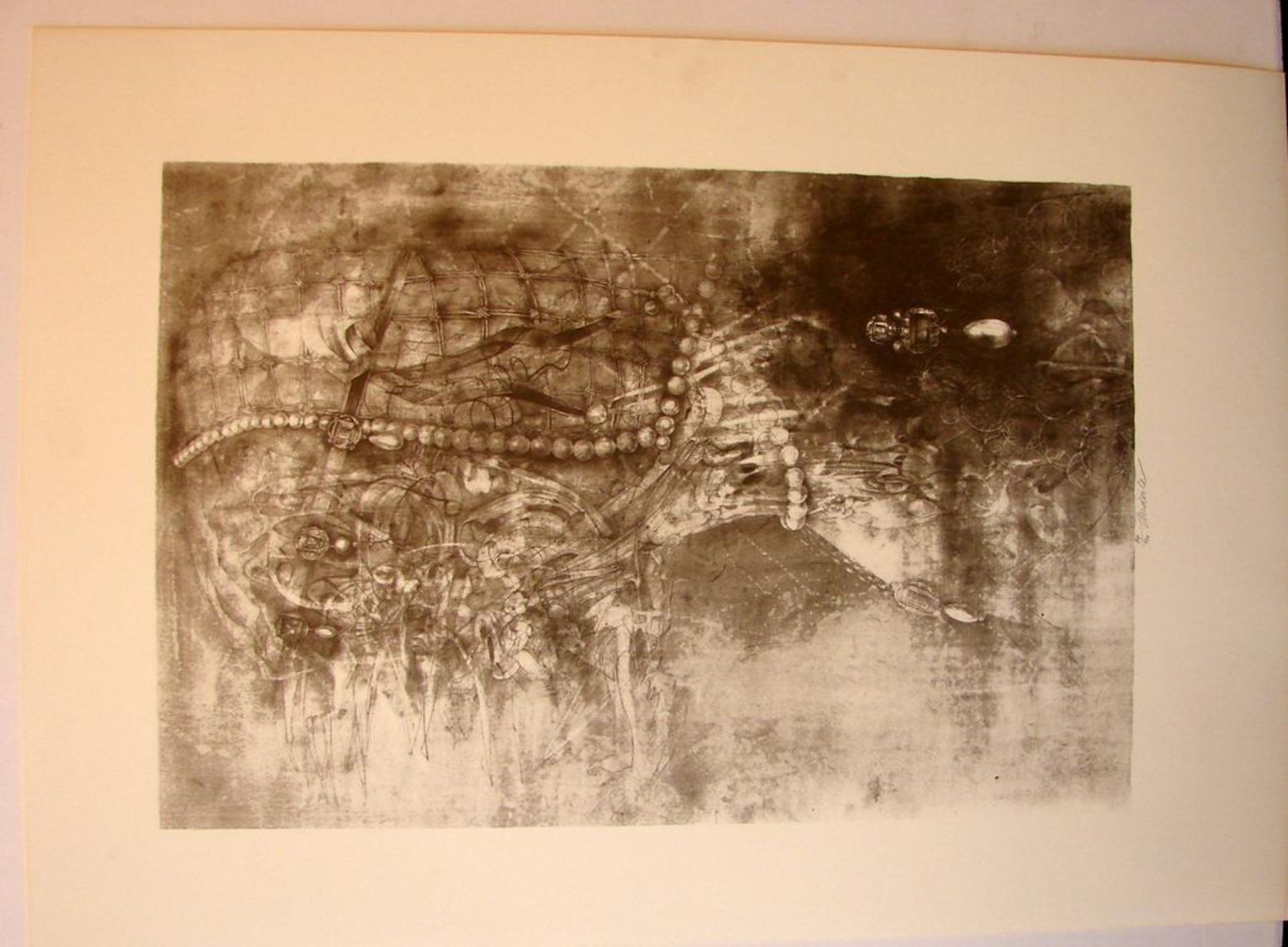 JIRI ANDERLE (1936), 2 Stück, "Abstrakte Portaits", Heliolithographie, u. mittig sig., in Blei,14/